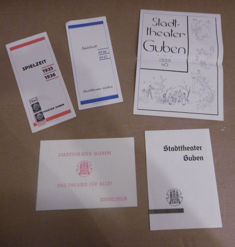 Konvolut stadttheater guben - konvolut,