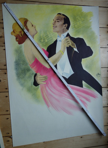 Plakat tanzendes pärchen - tanzendes,