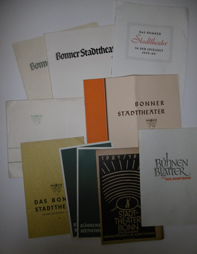 Konvolut bonner stadttheater - konvolut,