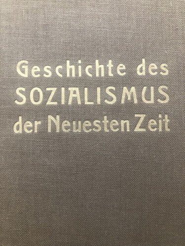 Geschichte des sozialismus - des, der