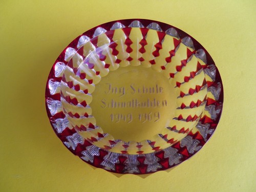 Kleine andenken glas schale - andenken-,