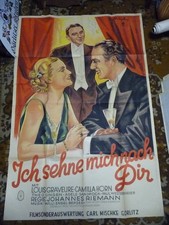 Plakat Filmposter 1934 Ich